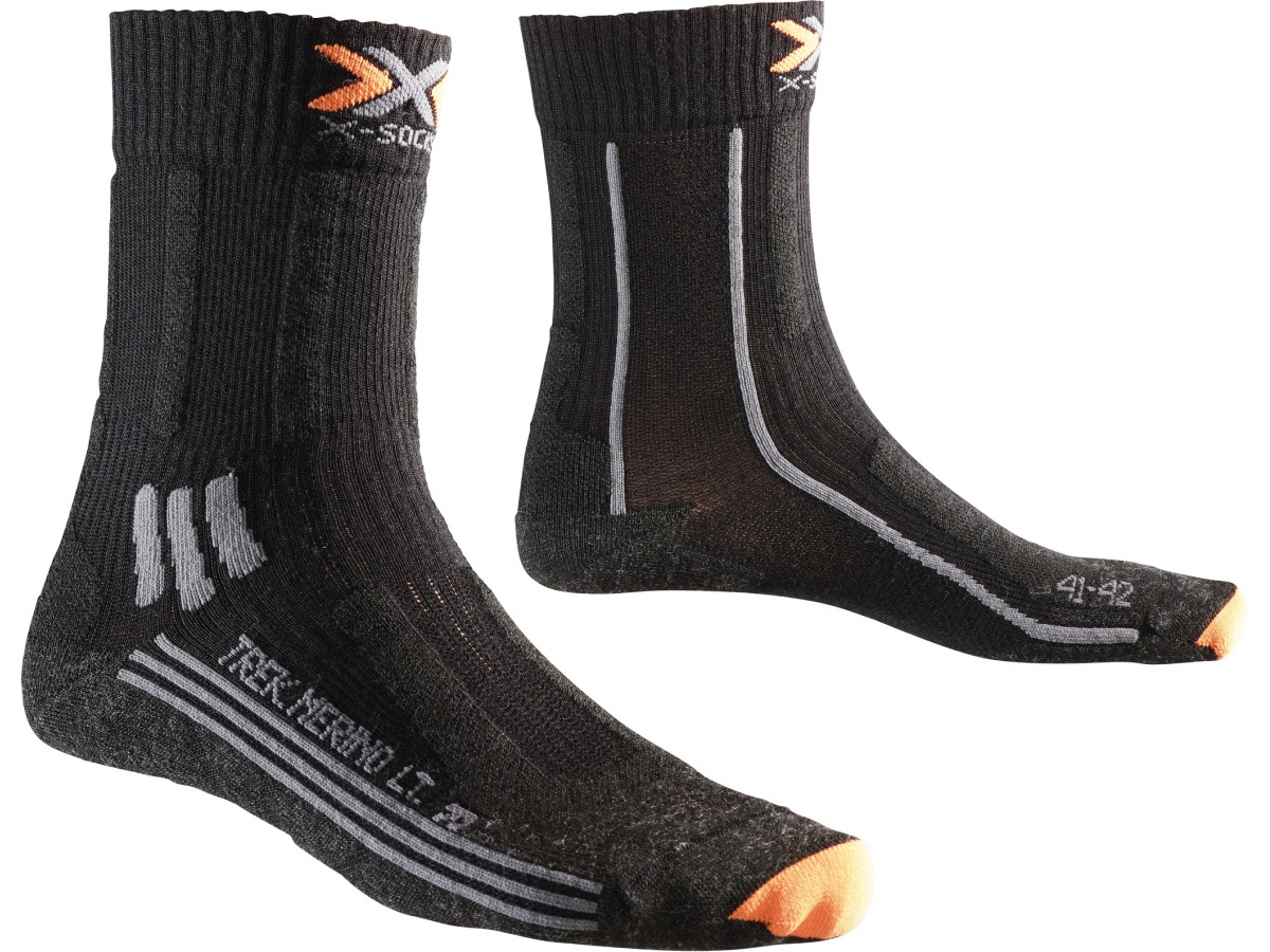 X-Socks Trekking Silver Calze Donna – Antracite/Azzurro, 41/42 – Canale Di Ventilazione